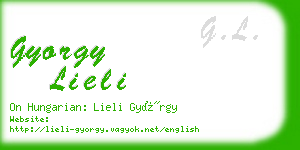 gyorgy lieli business card